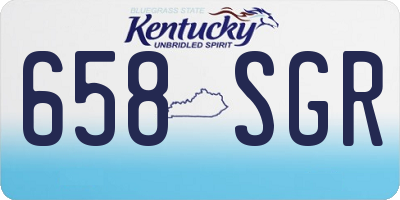 KY license plate 658SGR