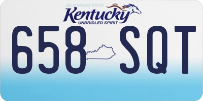KY license plate 658SQT