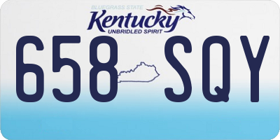 KY license plate 658SQY
