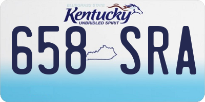 KY license plate 658SRA