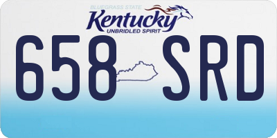 KY license plate 658SRD