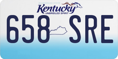 KY license plate 658SRE