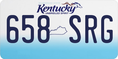 KY license plate 658SRG