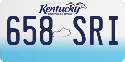 KY license plate 658SRI