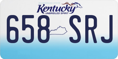 KY license plate 658SRJ
