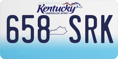KY license plate 658SRK