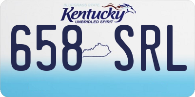 KY license plate 658SRL