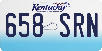 KY license plate 658SRN