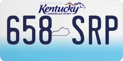 KY license plate 658SRP