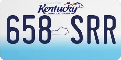 KY license plate 658SRR