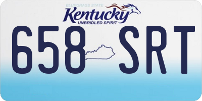 KY license plate 658SRT
