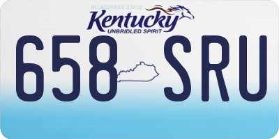 KY license plate 658SRU