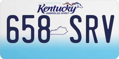 KY license plate 658SRV