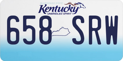 KY license plate 658SRW