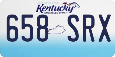 KY license plate 658SRX