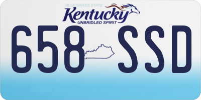 KY license plate 658SSD