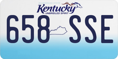 KY license plate 658SSE