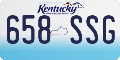 KY license plate 658SSG