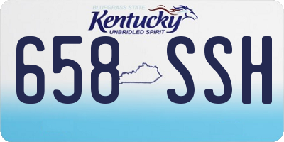 KY license plate 658SSH