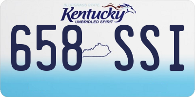 KY license plate 658SSI