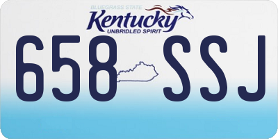 KY license plate 658SSJ