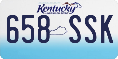 KY license plate 658SSK