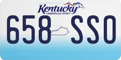 KY license plate 658SSO