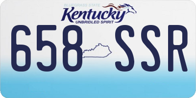 KY license plate 658SSR