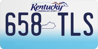 KY license plate 658TLS