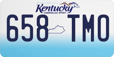 KY license plate 658TMO