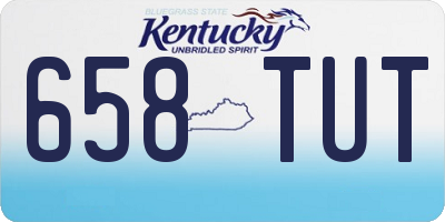 KY license plate 658TUT
