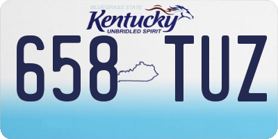 KY license plate 658TUZ