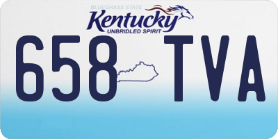 KY license plate 658TVA
