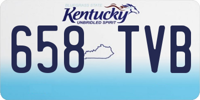 KY license plate 658TVB