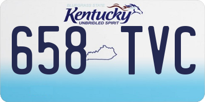 KY license plate 658TVC