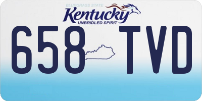 KY license plate 658TVD
