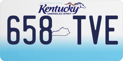 KY license plate 658TVE
