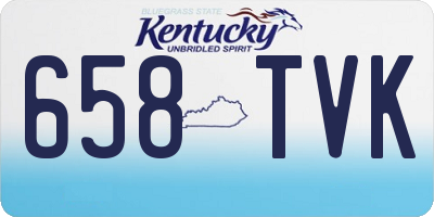 KY license plate 658TVK