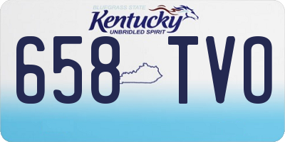 KY license plate 658TVO