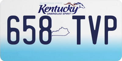KY license plate 658TVP