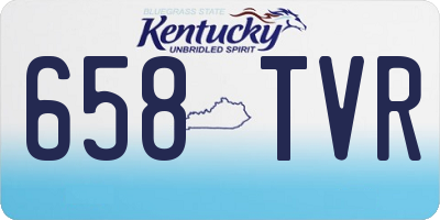KY license plate 658TVR