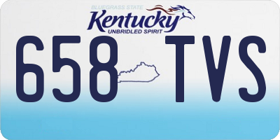 KY license plate 658TVS