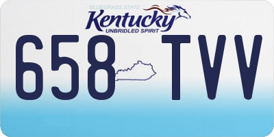 KY license plate 658TVV