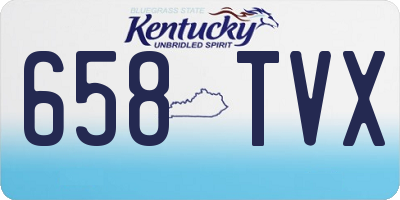 KY license plate 658TVX