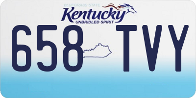 KY license plate 658TVY