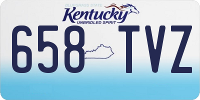 KY license plate 658TVZ