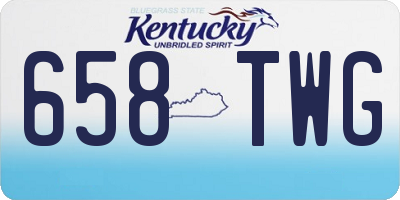 KY license plate 658TWG