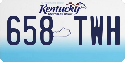 KY license plate 658TWH