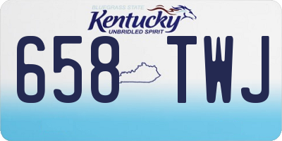 KY license plate 658TWJ