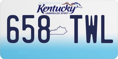KY license plate 658TWL